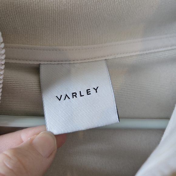 Varley Off-White Quarter-Zip Top - Picture 3 of 11